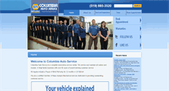 Desktop Screenshot of columbiaautoservice.ca